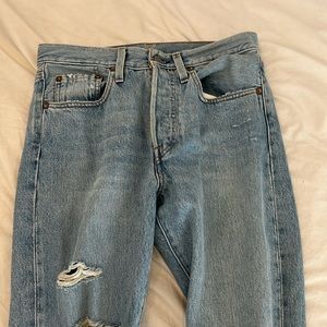 Distressed Vintage Levi 501s